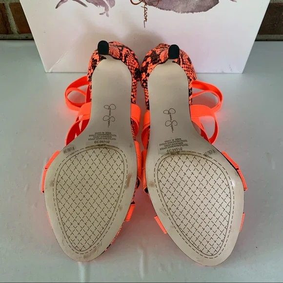 Jessica Simpson Women’s Jyra Pink High Heel Evening Cage Sandals US 8.5 M MINT - Picture 9 of 9